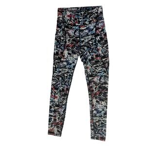 Lululemon Break Free Tight 25" Leggings Culture Clash Starlight Black Size 6 EUC